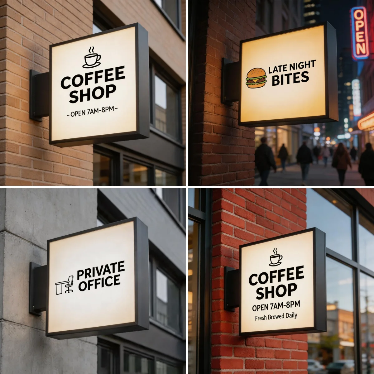 Custom Led Sign Signboard Led Letter Sign Outdoor Wall Logo Advertising Business Signage Personal Design Lightbox