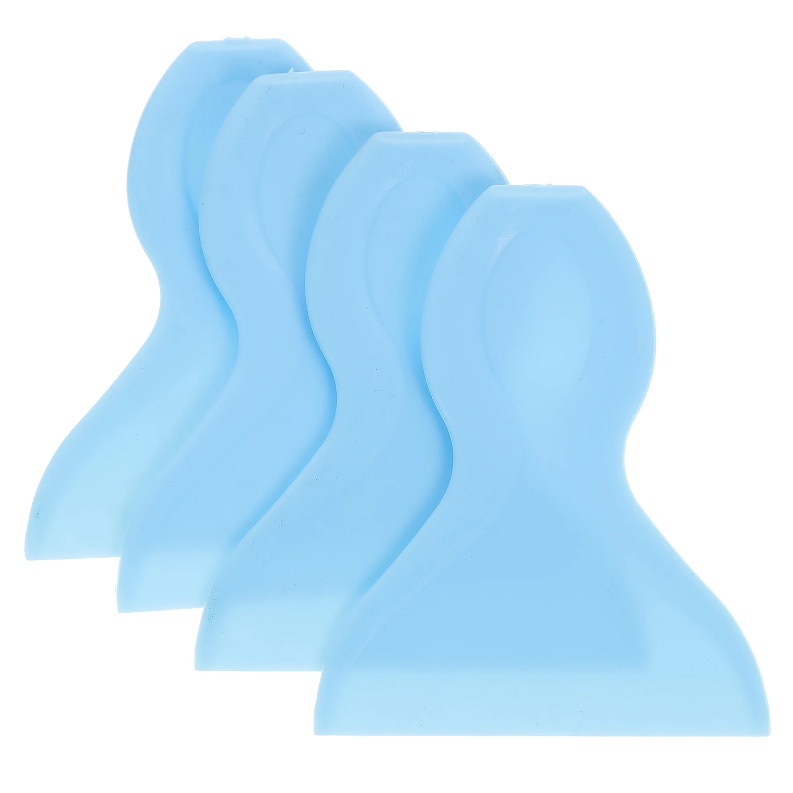 

4pcs Car Film Tool Blue Plastic Squeegee Scraper Set Window Decal Applicator Durability Practical Design Car Accessories