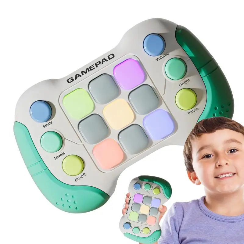 플레이 프레스 토이, 5 가지 모드, 빠른 프레스 게임, 손가락 끝 장난감, 999 등급 휴대용 게임, 어린이용 빠른 속도 푸시 게임, 전자 빠른