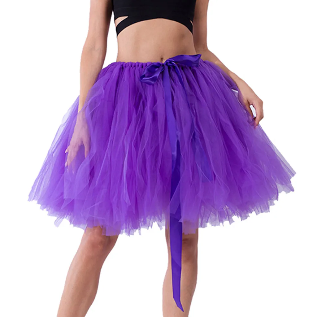 Donne Sexy pieghettate Tutu di Tulle per adulti gonna a metà corpo vestito di carnevale Mardi Gras Party gonne gonfie ragazze Puff Dancing abbigliamento