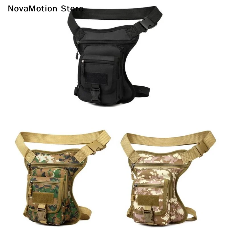 [NM]1Pcs Outdoor Multifunctional Hip Belt Waterproof Waist Bags Motorcycle Drop Leg Bag Travel Cycling Hiking Shoulder Body Bag