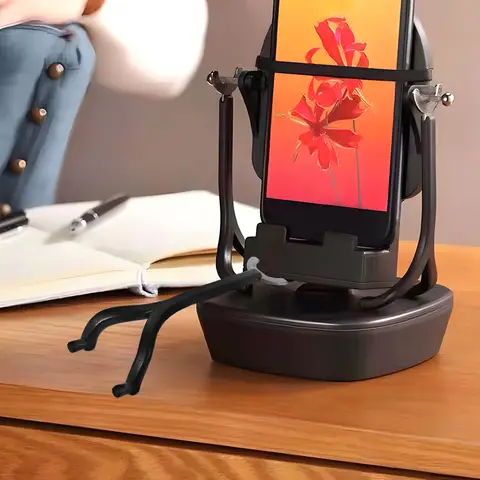 1쌍 안정적인 스텝 카운터 브래킷 폰 로커 자동 스윙 장치 내구성 있는 홀더 모바일 만보계 액세서리