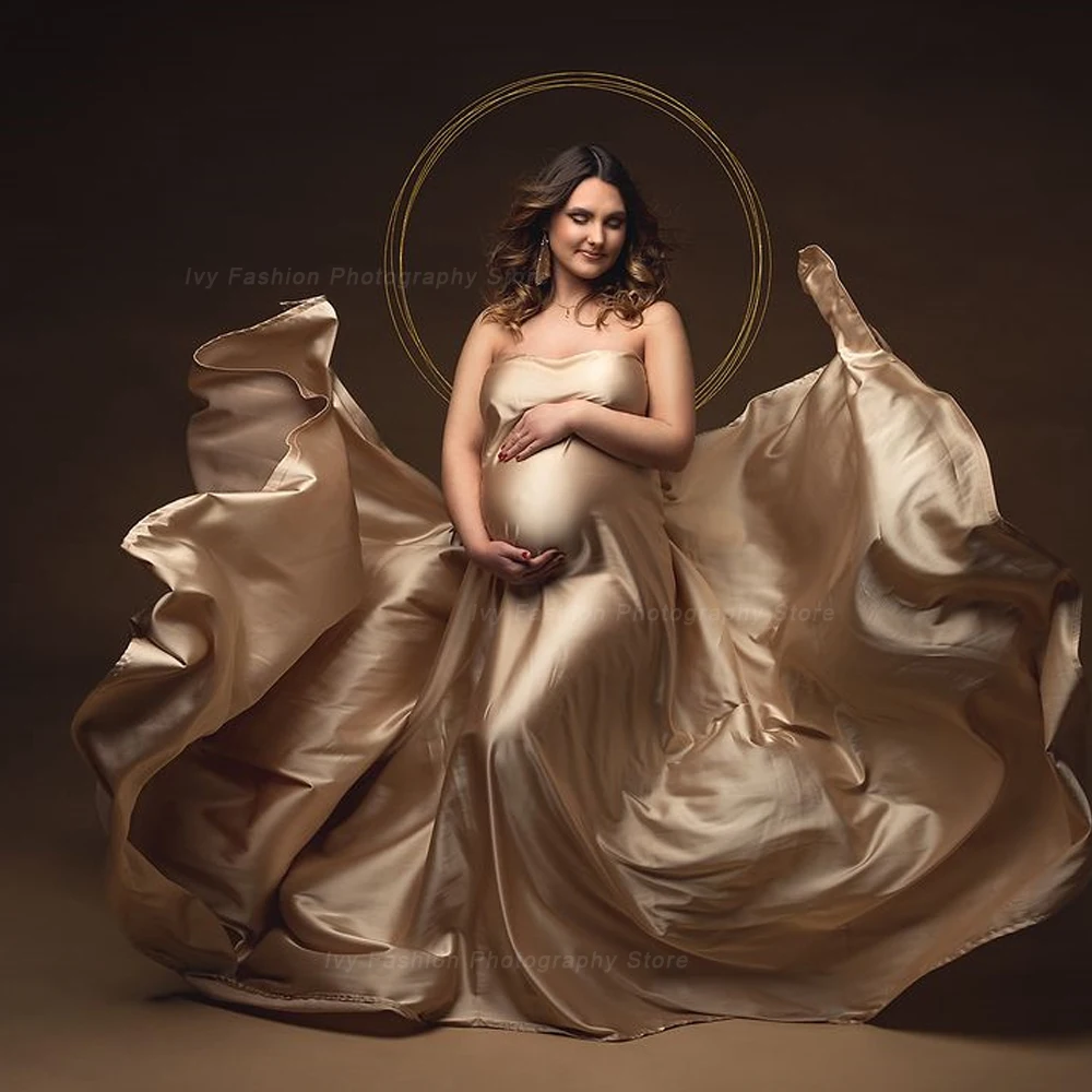 Miękka satyna połysk tkaniny Studio akcesoria myśliwskie fotografia ciążowa rekwizyty sesja zdjęciowa tło materiałowe jasny — zdjęcie 5