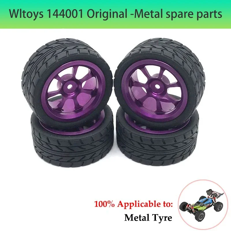 Wltoys 144001 144002 144010 124007 124016 124019 124018   4 szt. Metalowy wał napędowy i adapter sześciokątny koła Części do modernizacji samochodów RC