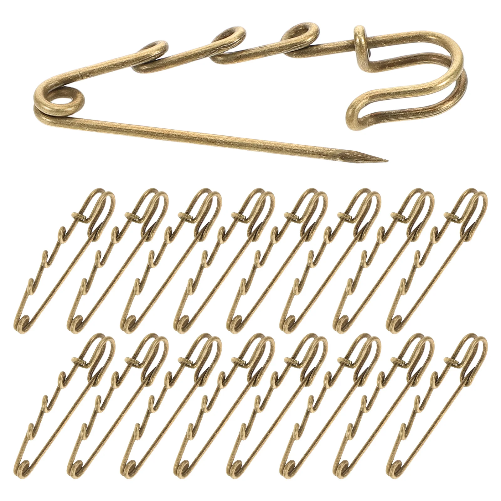 

20pcs 3-hole Safety Long Pins Large Head Dress Making Clips Shawl Brooch Scarf Pin Metal Accessories Durable Reliable Materials
