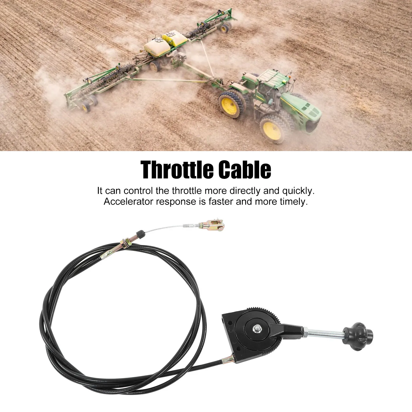 Excavator Manual Throttle Cable Controller Control Line 3meter Accessory for Mixer Truck Excavator Throttle Controller Cable