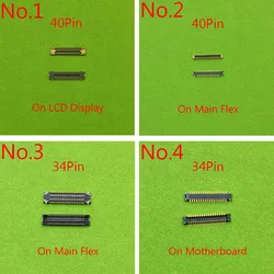 2pcs 34 40 Pin LCD Display FPC On Board For Samsung Galaxy A30 A305 A305F A50 A505 A505F A50S A507F A5070 Screen Flex Connector