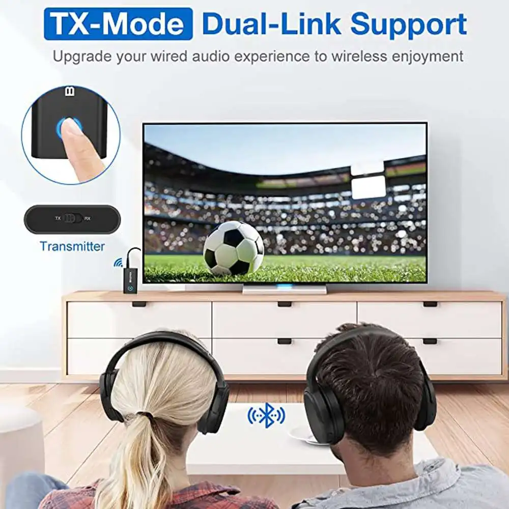 BlitzMax BT05 Transmitter Receiver bluetooth V5.2 Apt Adaptive Low Latency HiFi Sound Wireless Adapter for PC TV Wired Speaker view 3