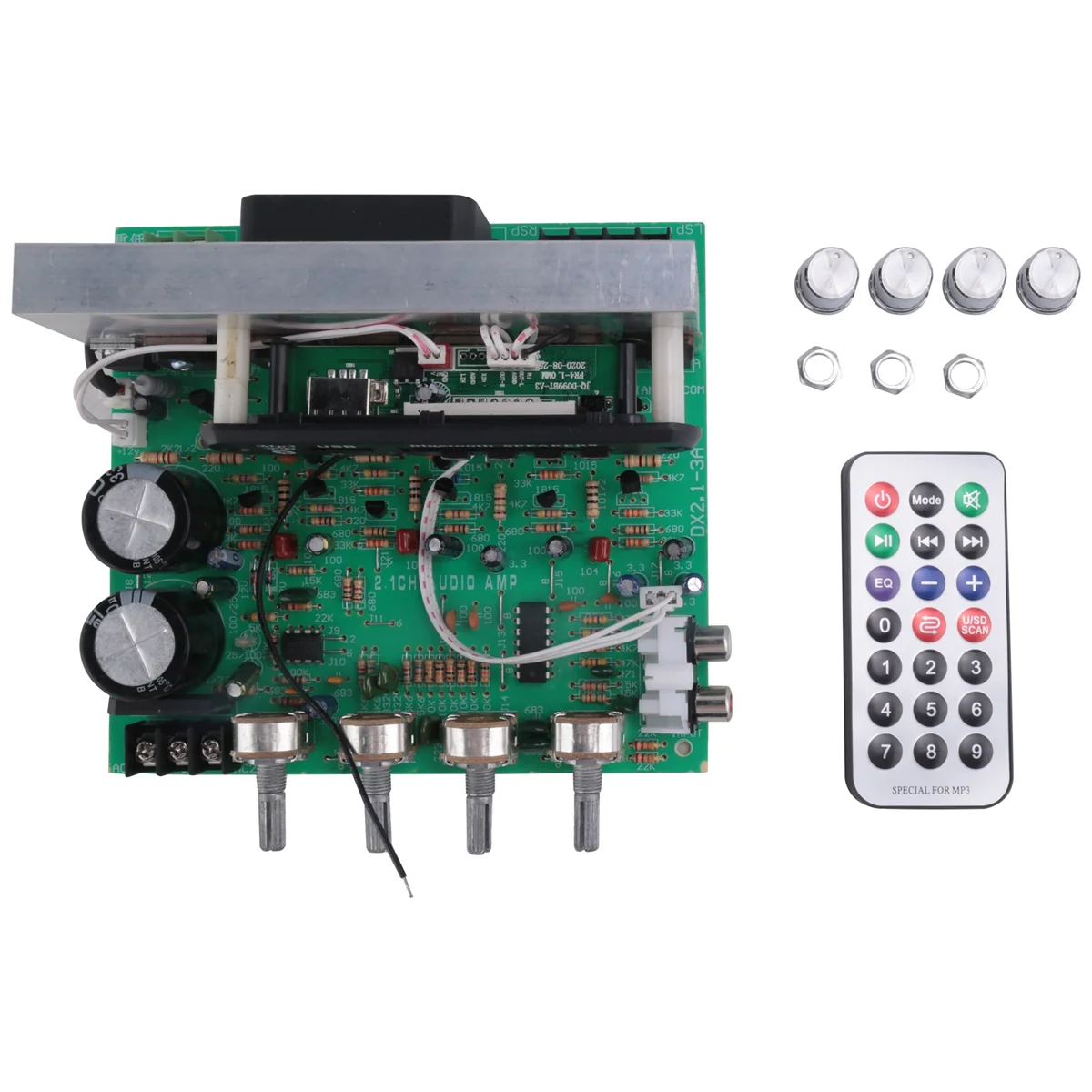 AP-Bluetooth Amplifier Board 3X80W 2.1 Channel Amplificador Audio