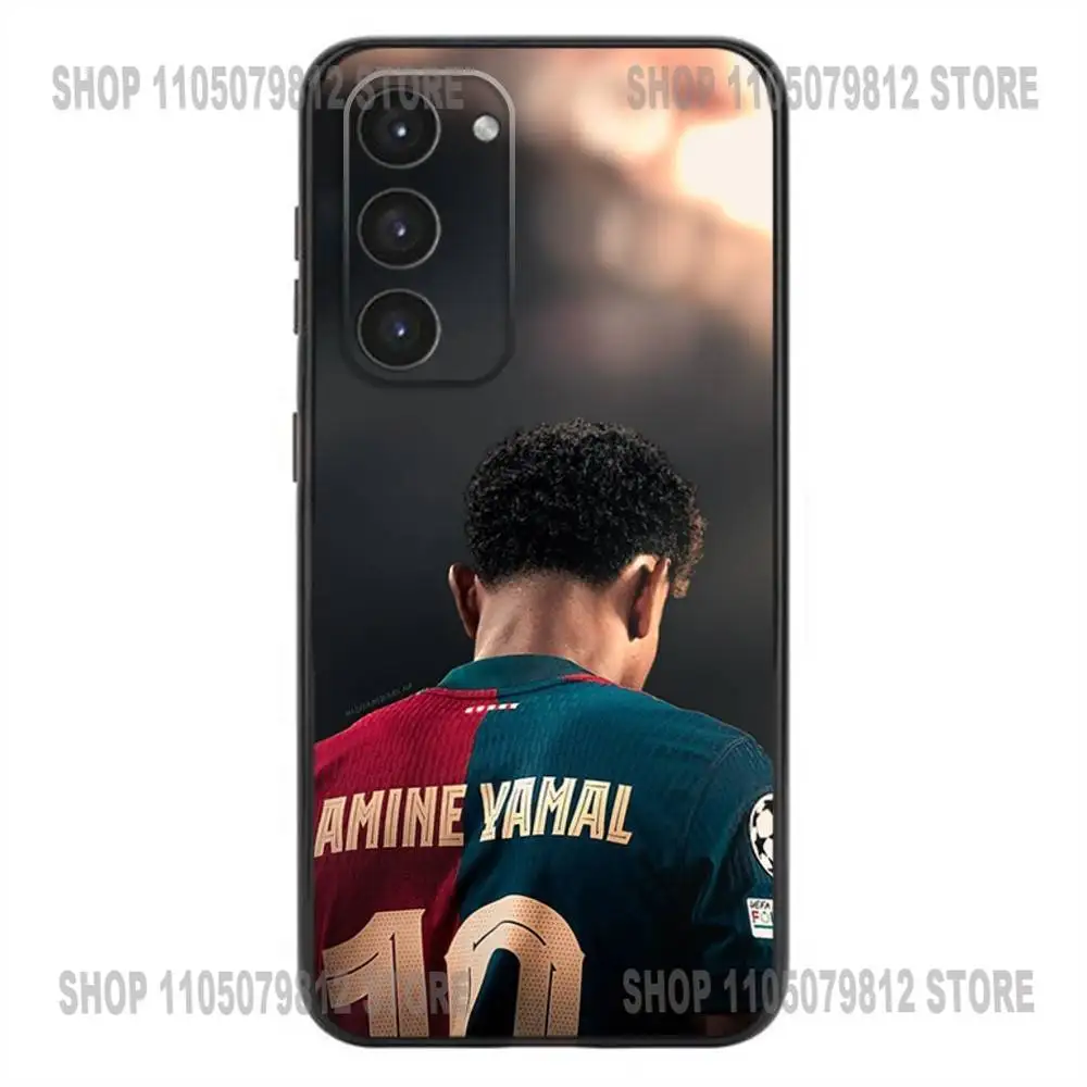 L-Lamine Sport-19 Y-Yamals حافظة هاتف لهاتف سامسونج جالاكسي A20,21s,22,31,32,52,53,72,73,80,91 غطاء أسود من السيليكون الناعم