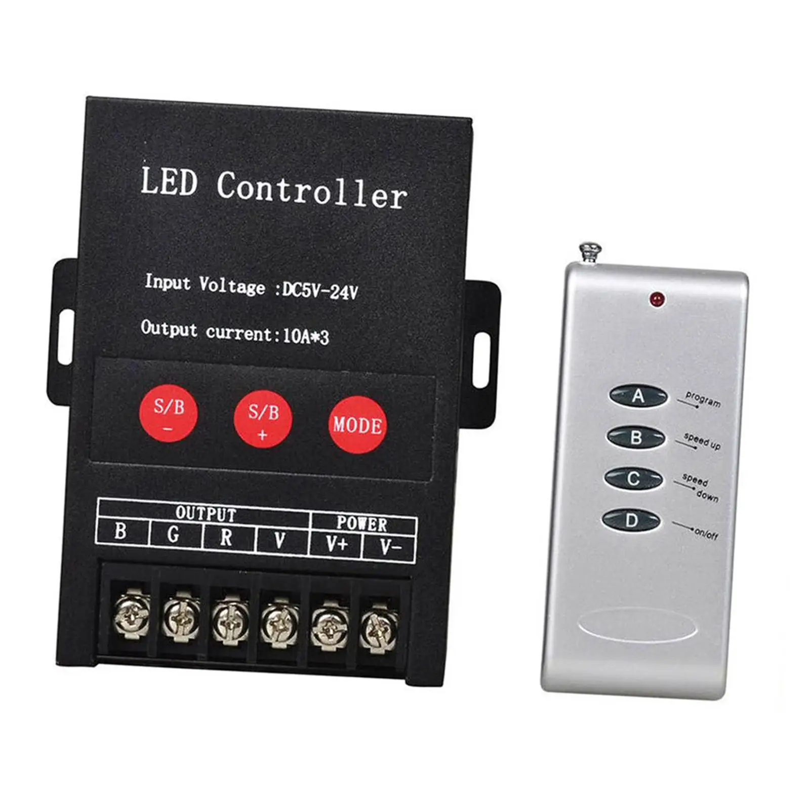 LED Controller Wide Voltage No Delay Memory Function Brightness Adjustment PWM Digital Controller DC5-24V for LED Strip Building