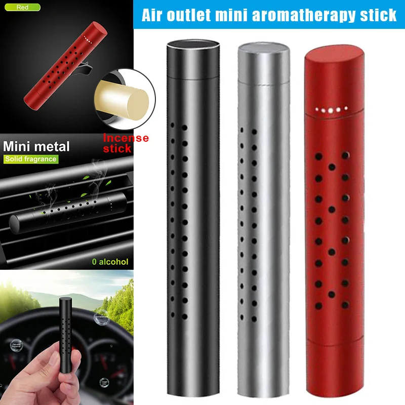 2019 Мини Автомобильный твердый ароматизатор, долговечный ароматизатор, металлический автомобильный парфюм украшение-зажим с палочкой Frangrance CSL8