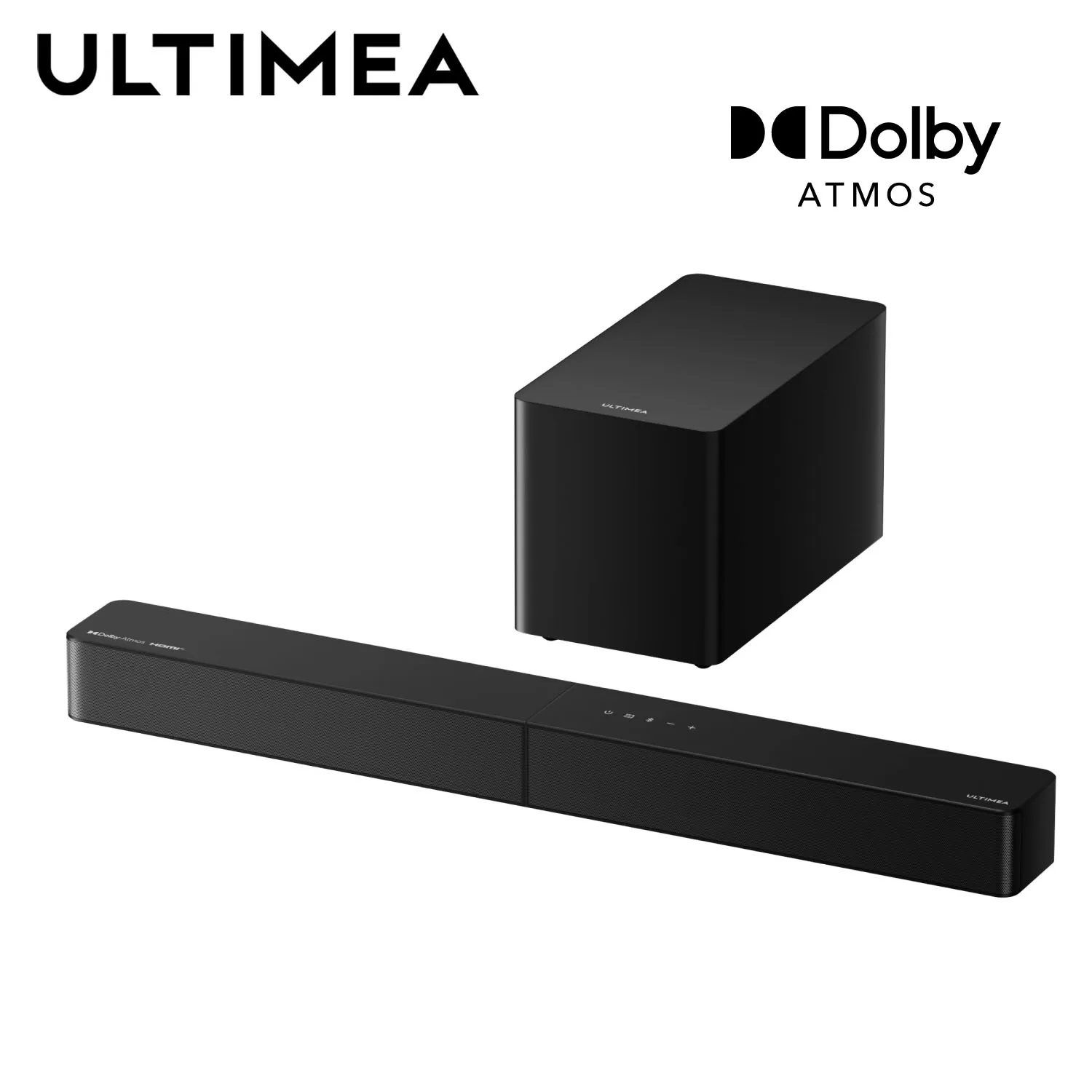 

ULTIMEA Poseidon M60 Boom 5.1ch Soundbar with Dolby Atmos 340W Home Theater System with 5.25" Wired Subwoofer APP Control