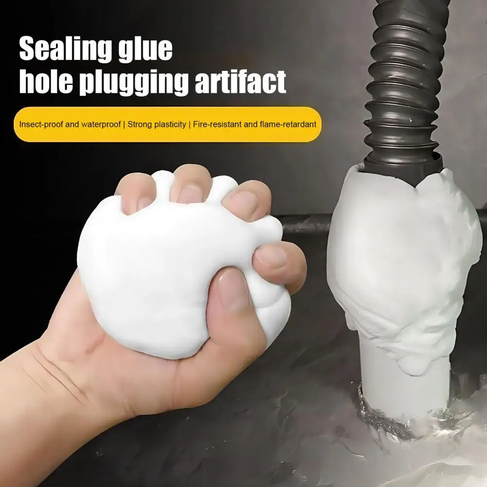 Mastic d'argile étanche, mastic d'argile, adhésif Flexible, remplissage d'espace, mastic temporaire pour la maison, fissures, trous, évents AC, souris