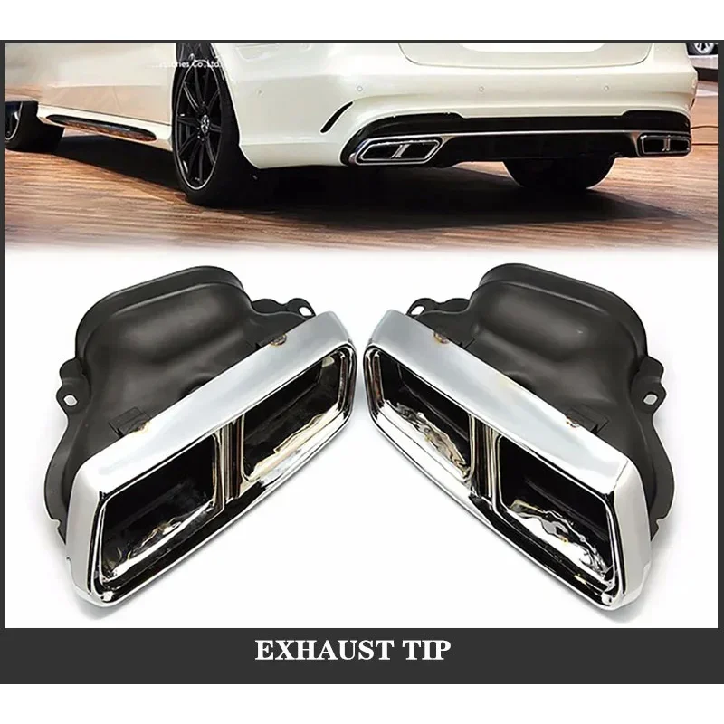 Новый! Для Mercedes Benz W212 E63 AMG выхлопная труба автомобильная выхлопная система из нержавеющей стали глушитель детали для модификации кузова 2009-