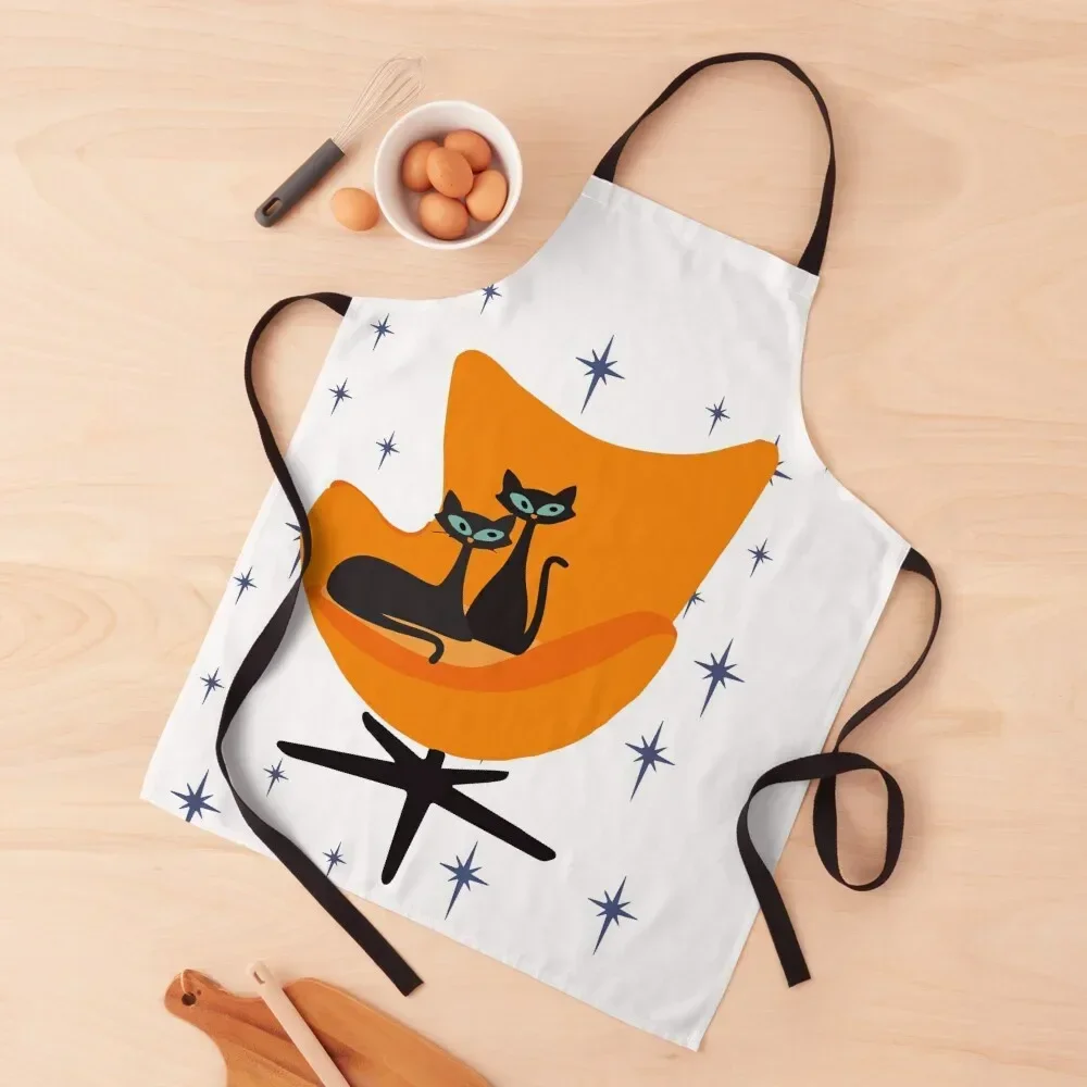 

Starry Mid Century Cats Apron Novelties Kitchen And Home Camping Useful Things For Kitchen Kitchens Men Apron