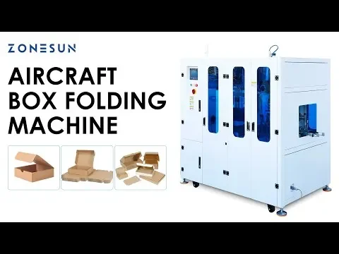 ZONESUN ZS-CSPM4 Fully Automatic Corrugated Aircraft Box Folding Machine