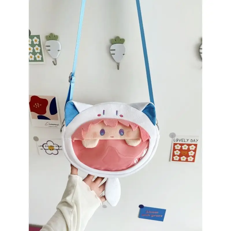 

Kawaii Game Honkai：Star Rail March 7th Cute Itabag Crossbody Bag Kawaii Anime Messenger Bag Shoulder Bag Student Gift Halloween