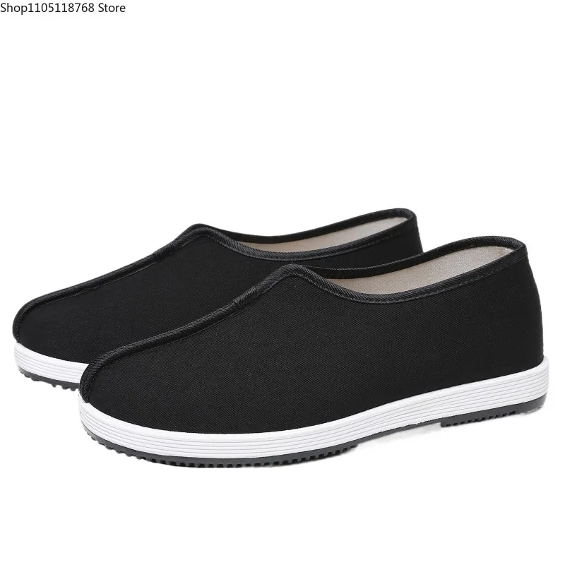 Scarpe tradizionali cinesi in cotone Kung Fu Scarpe in stoffa per allenamento di arti marziali Tai Chi traspiranti