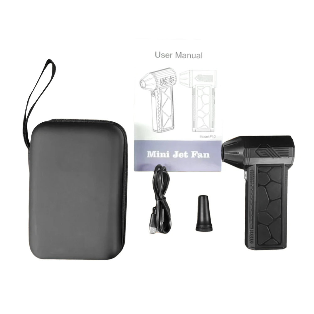 

Mini Turbo Jet Fan 130000 RPM Strong Winds 50m/s Turbo Violent Fan Handheld Duct Fan Turbo Jet Blower Air Duster Blower