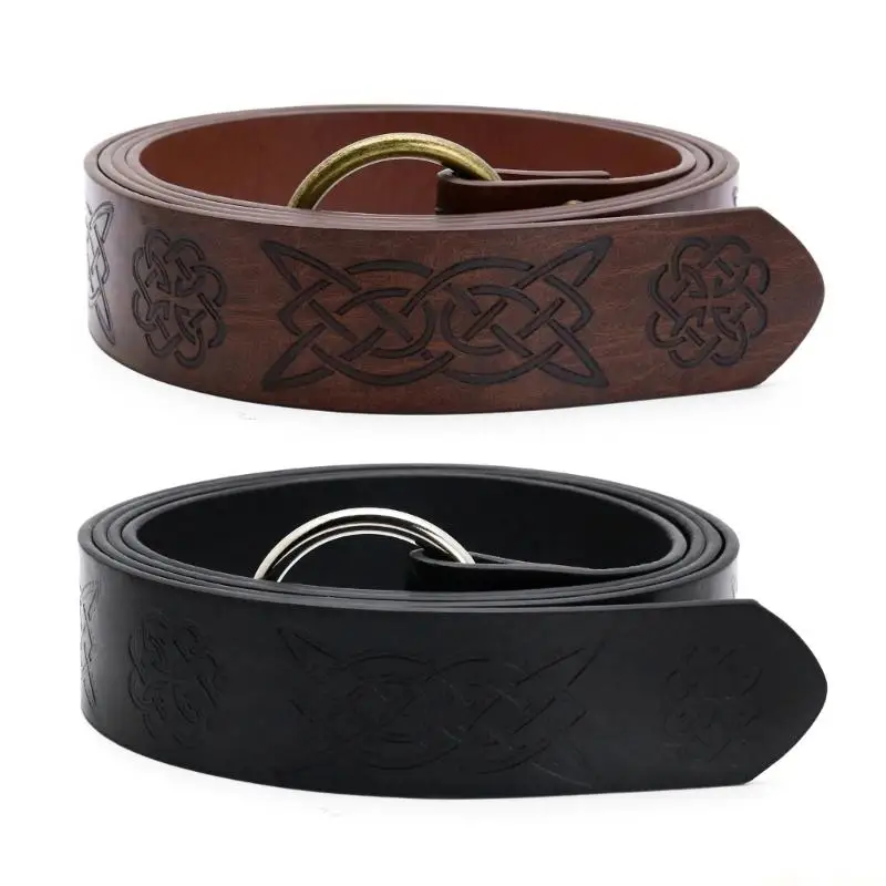 31BF إكسسوارات أزياء الفايكنج في عصر النهضة، دعامات حزام جلد القراصنة في العصور الوسطى