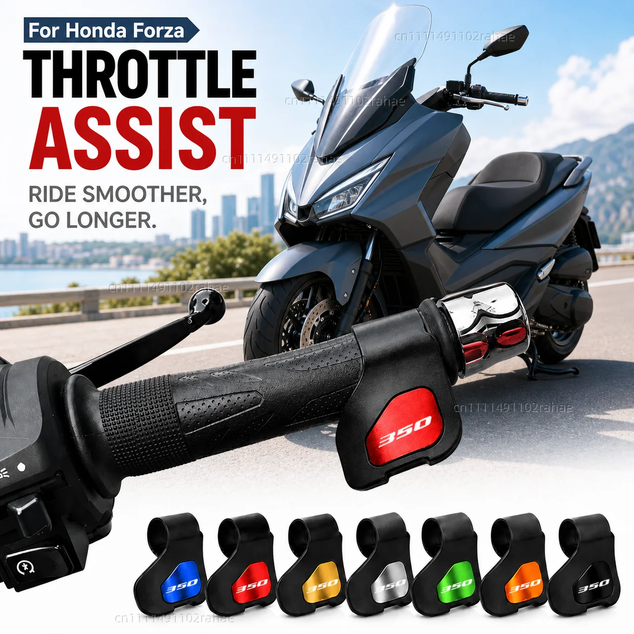 

For Honda Forza 350 ADV 350 ADV350 Forza350 Motorcycle Throttle Assistant Clip Labor Saver Acceleration Labor-saving Auxiliary