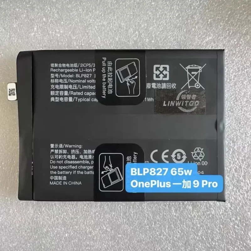 

BLP827 4500mAh Battery For OnePlus 9 Pro One Plus 9Pro Replacement Batteria Batteries+Tools