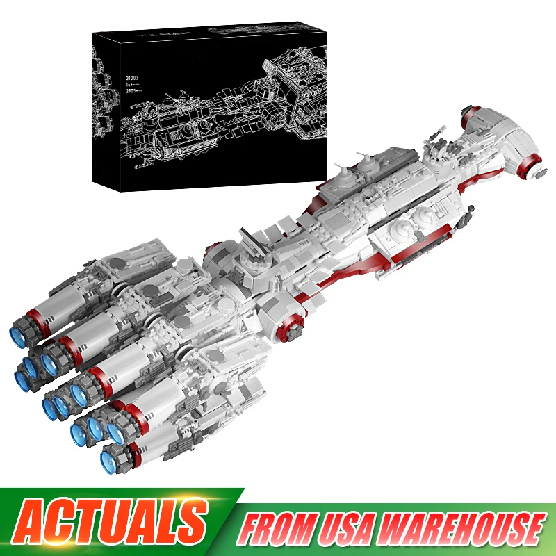 

Новый 21003 Star Plan Toys MOC-10308 Blockade Runner Building Block Assembly Tantive IV Building Brick Set Детский Рождественский подарок