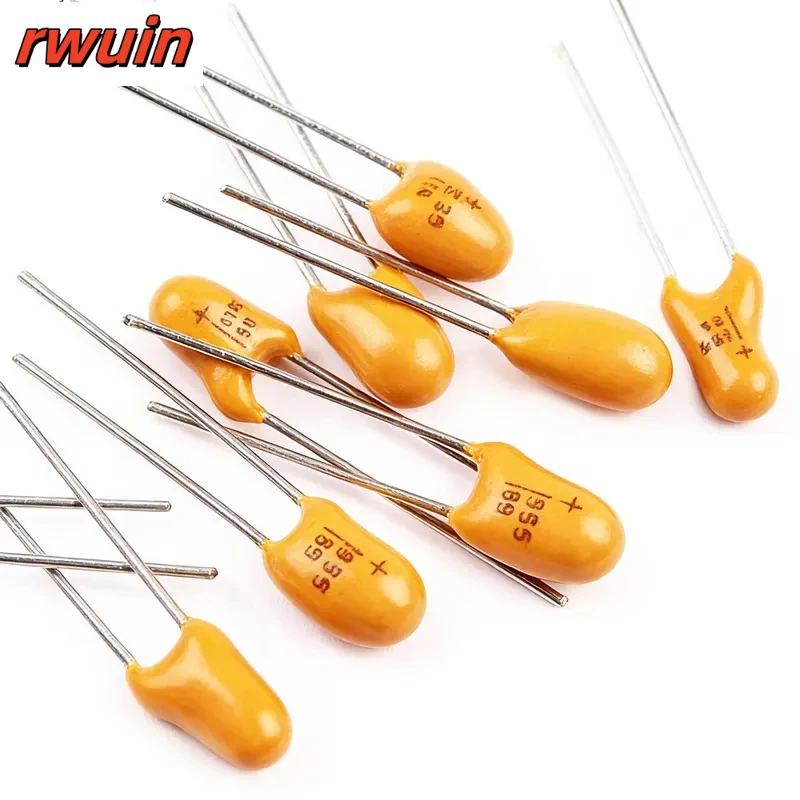 10PCS DIP Tantalum Capacitor 16v 25V 35V 50V 0.47UF 0.1UF 1UF 2.2UF 3.3UF 4.7UF 10UF 22UF 33UF 47UF 100UF 106 475 226 107 336