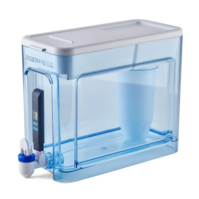 Dispensador de filtro de agua de 5 etapas, 32 tazas, 5 etapas, 5 etapas, 0 TDS, certificado por IAPMO para reducir plomo, cromo y PFOA/PFOS