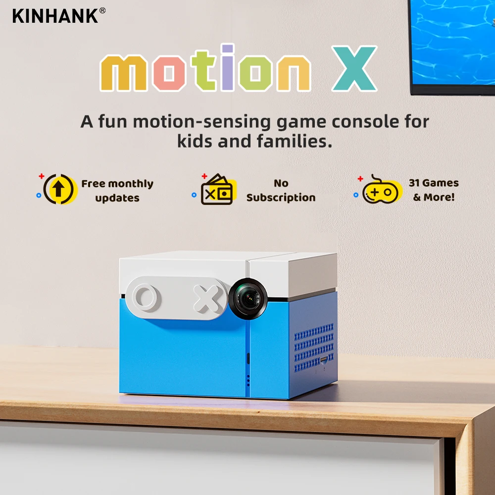 

KINHANK MotionX Video Game Console for Kids & Families Ongoing Updates Kids Toy Active Play System Indoor Physical Activity