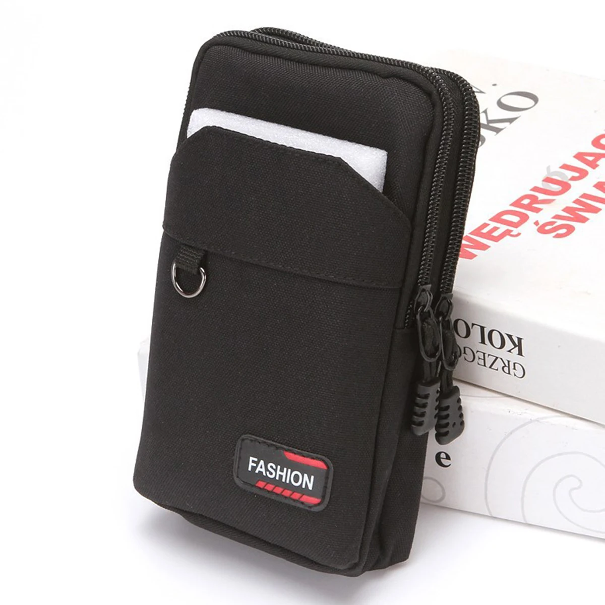 

A Durable Mobile Phone Bag, a Construction Site Waist Bag with a Belt, and an Outdoor Sports Waist Bag