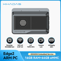 Khadas New Edge2 Rockchip RK3588S Soc Single Board Computer with 4X8K fps Display 4K UI 6 TOPS AI 3XCamera WiFi 6 BT5.0 ARM PC