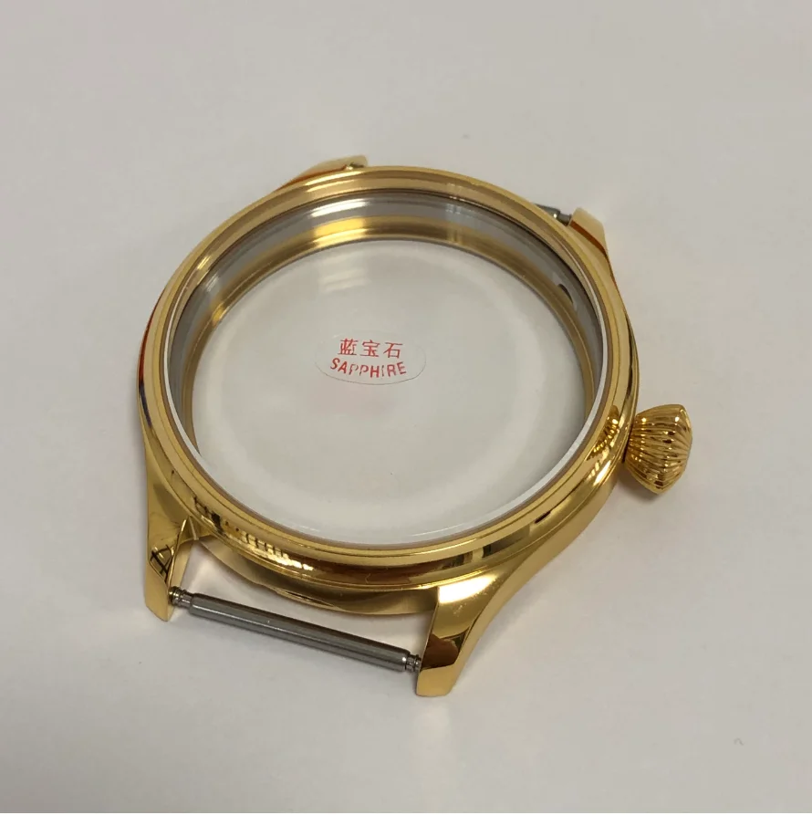 

Корпуса часов ST3600, 44 мм, высококачественное покрытие из нержавеющей стали 316L, 18-каратное золото, подходит для ETA 6497/6498 ST3621/3600, механизм ручного ветра 01B