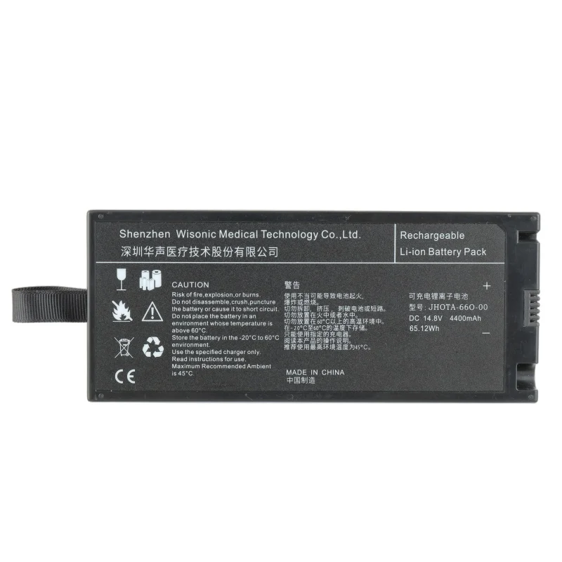 

Аккумулятор JH OTA-660-00 Li-ion 14.8V 4400MAH для монитора жизненно важных показателей Wisonic Jhota-660-00 WPM-120, сменная медицинская батарея