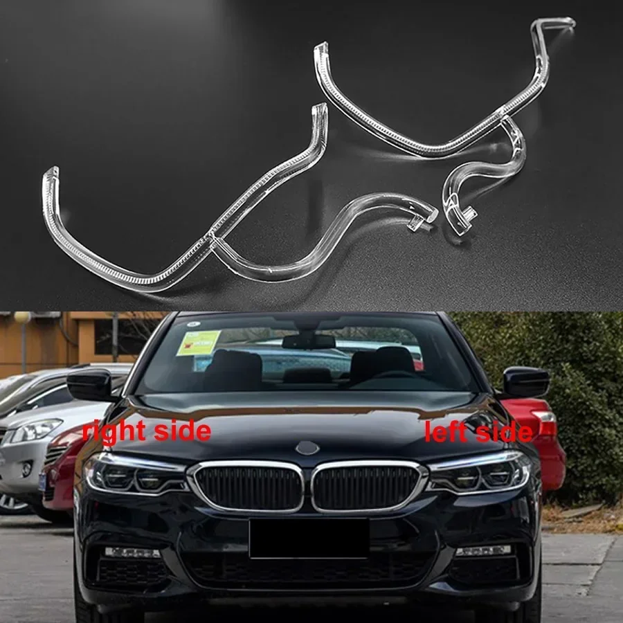 

For BMW 5 Series G30 G38 2017-2020 LED DRL Daytime Running Light Guide Replacement Headlight Angel Eyes Plexiglass 1PCS