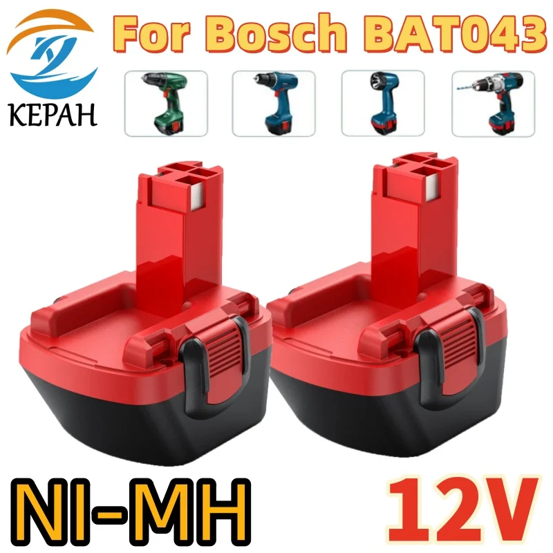 For Bosch 12V 3500mAh Ni-MH BAT043 D70745 PSR 12 GSR 12 VE-2 GSB12 Replacement Power Tool Battery BAT038 BAT045 BAT040 RU