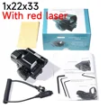 With red laser