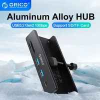 ORICO USB 3.2 HUB with Power Super High Speed Expansion 10GBPS Transmission Suitable Support SD/TF Card for Laptop Accessories