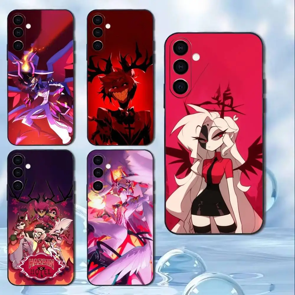 

H-Hazbin H-Hotel Phone Case For Samsung Galaxy A20,21s,22,31,32,52,53,72,73,80,91 Soft Black Shell