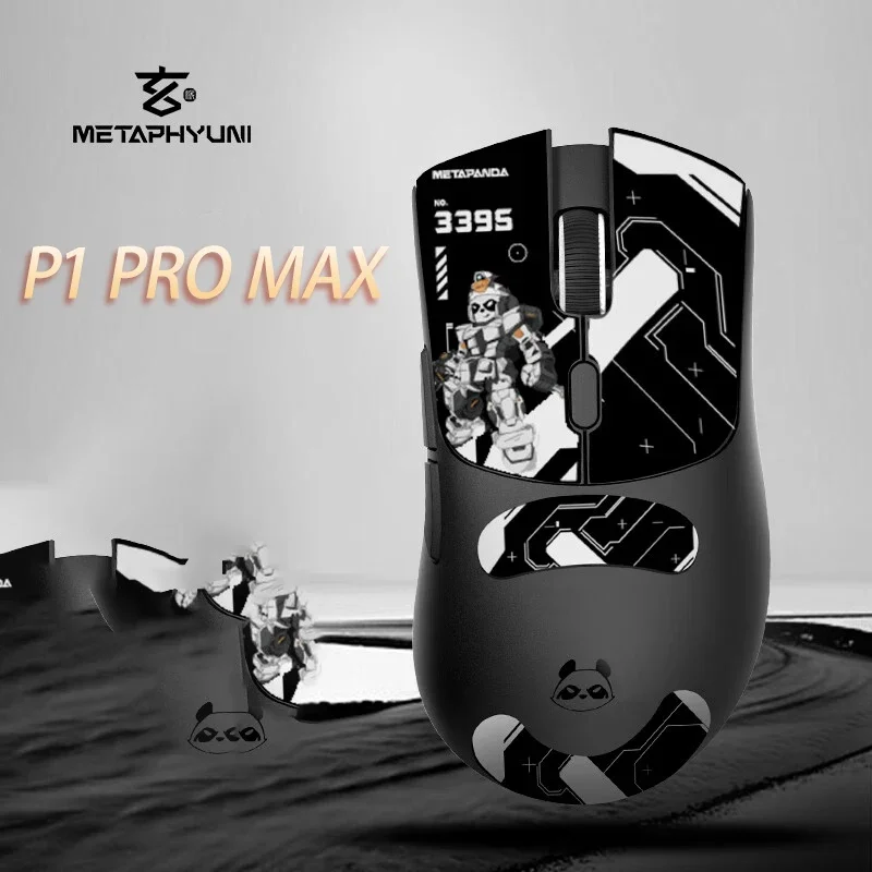 

Metaphyuni Mouse Metapanda 3mode 2.4g 4k Bluetooth Wireless Mouse Paw3395 26000dpi Office Esport Gaming Mice For Pc Game Gift