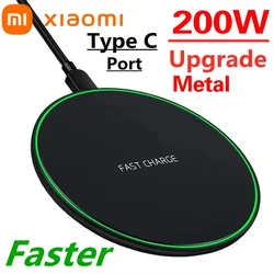 Xiaomi 200W Wireless Fast Charger Pad For iPhone 14 13 12 15 11Pro XS Max Induction Wireless Charging Station For Samsung Huawei