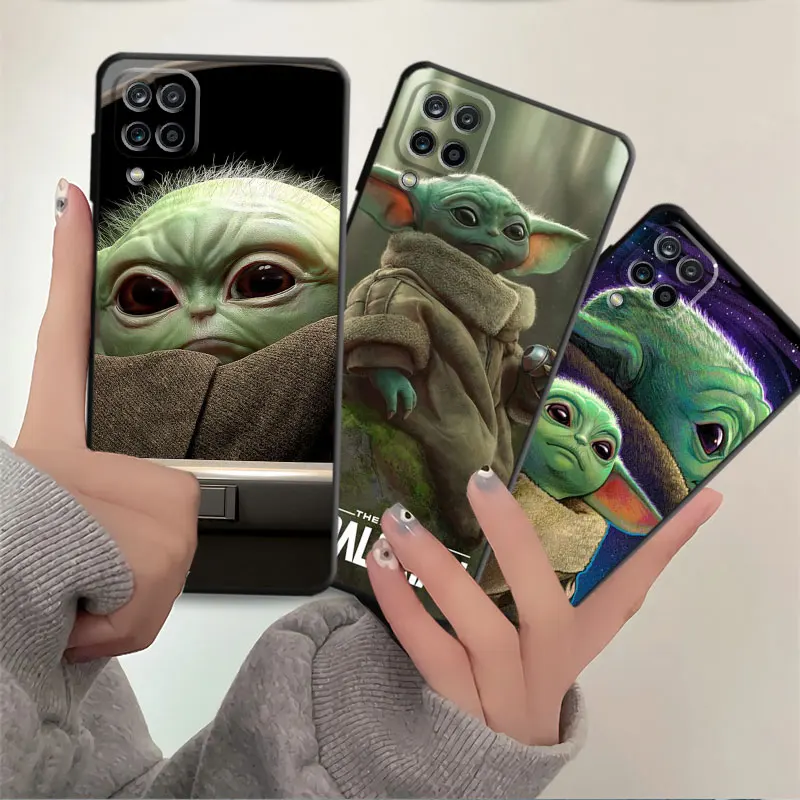 Cartoon Baby Yoda Phone Case For Samsung A52 A53 A54 A50 A71 A72 A73 A33 A34 A50 A50s A13 A14 A21s A23 A24 A32 A42 A51