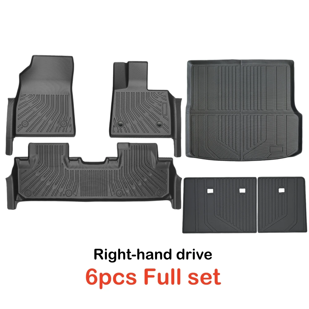 Für BYD Sealion 6 Seal U Song Plus RHD 2024 2025 2026 TPE-Fußmatten & Kofferraummatte Allwetter-Kofferraumeinlagen Rückenlehnenmatten TPE – Detail 8