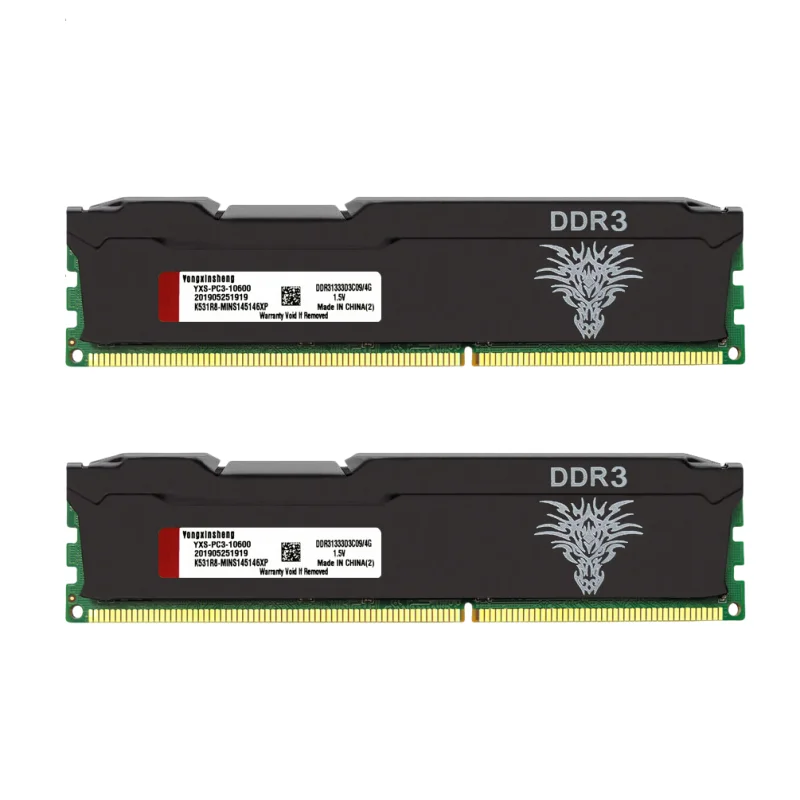 Mémoire de serveur d'ordinateur de bureau gamer, modèle DDR3, capacité 4 go 8 go 16 go, fréquence d'horloge 1600/1866/2400/2666/PC3-12800/PC4-21300/3200MHZ, Ram Non tamponnée, format DIMM