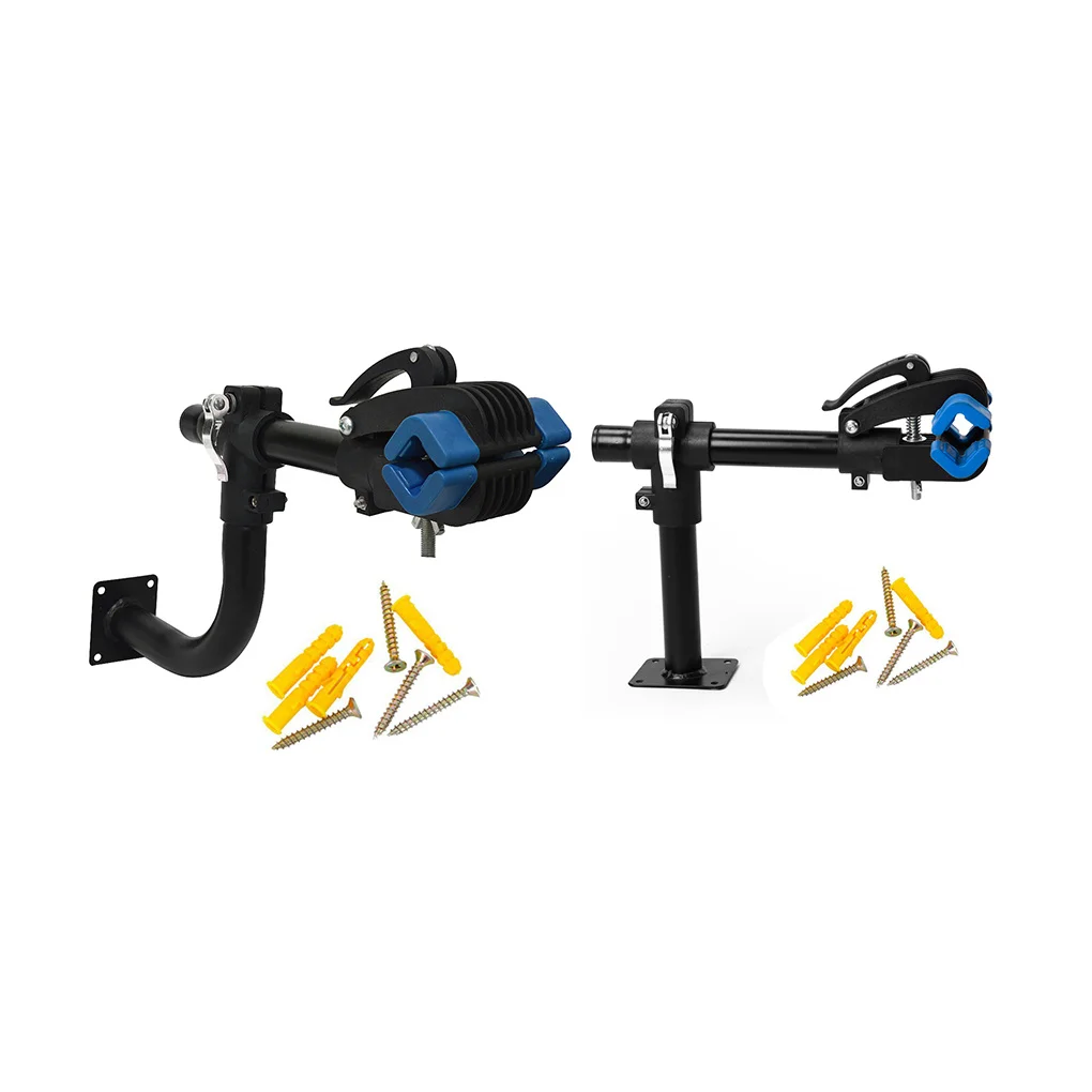 Bike Repairing Rack Universal Adjustable Wall-mounted Repair Workstand with Clamp Design Fixator Accessories  Type 1