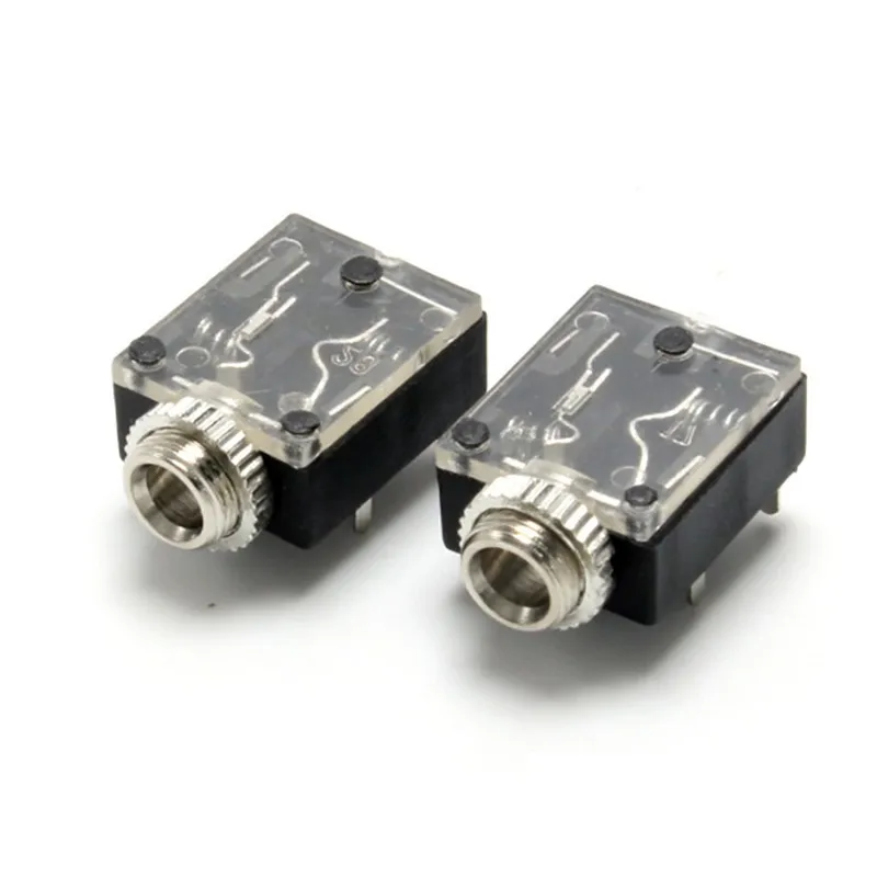 3.5mm Headphone Socket Single And Double Stereo Computer Dual Channel 3.5mm Female Audio Socket 5 Solder Pins E2