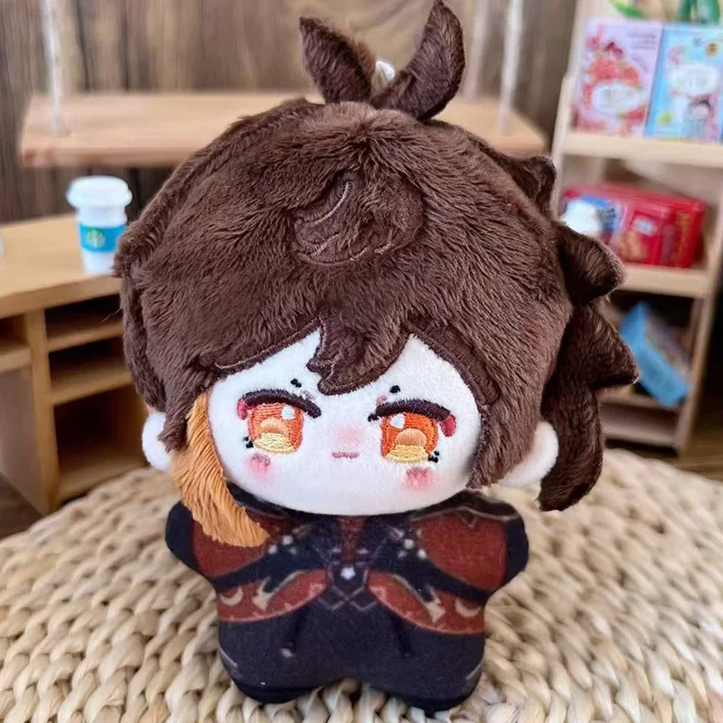 10cm 원신 인형 중리 샤오 라이덴 쇼군 푸리나 방랑자 봉제 인형 애니메이션 인형 홈 데코 선물 소녀용