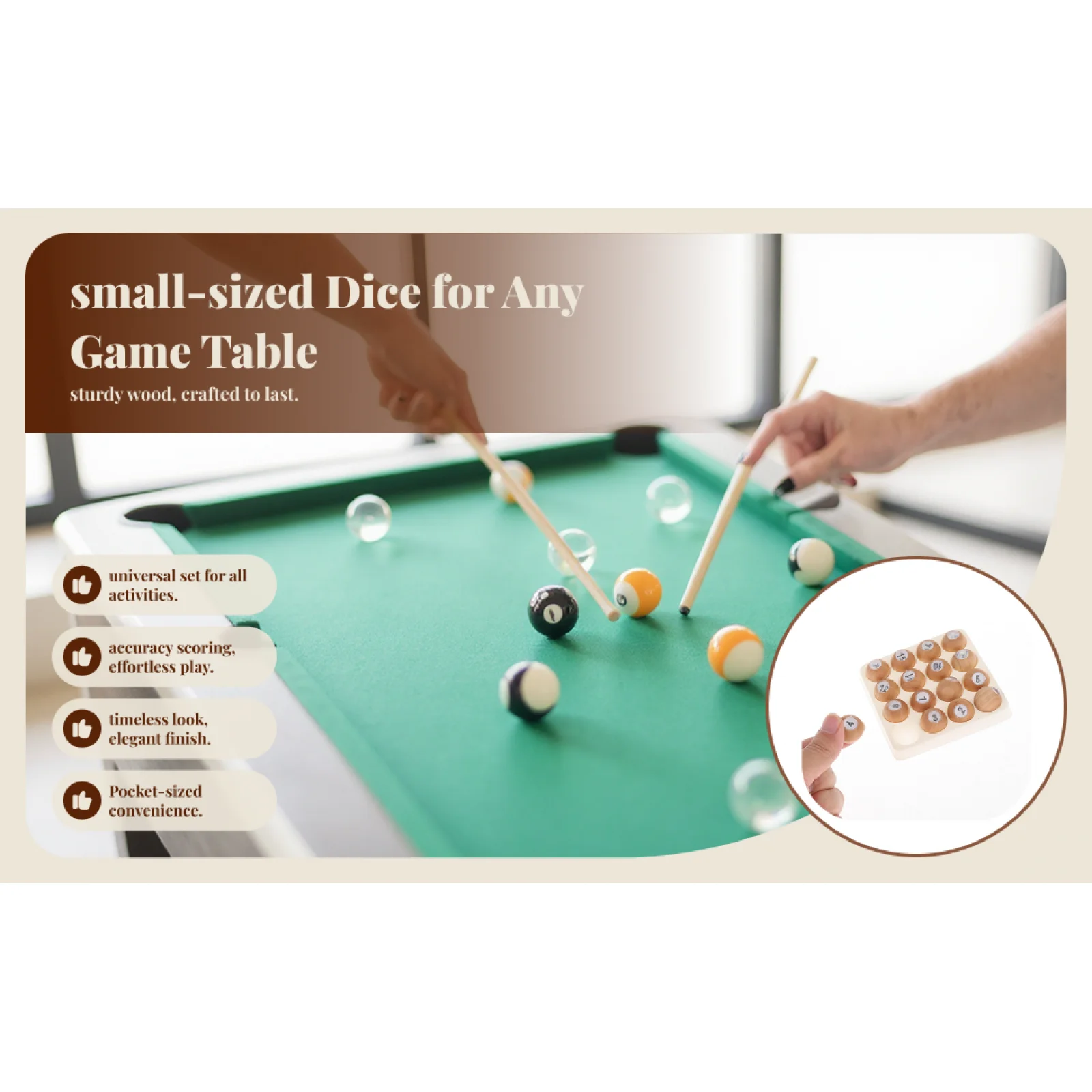 

Деревянный набор шариков для бильярда (2 см), портативный, 16 номеров, для игры в бильярд и развлечений, аксессуары для бильярдного стола