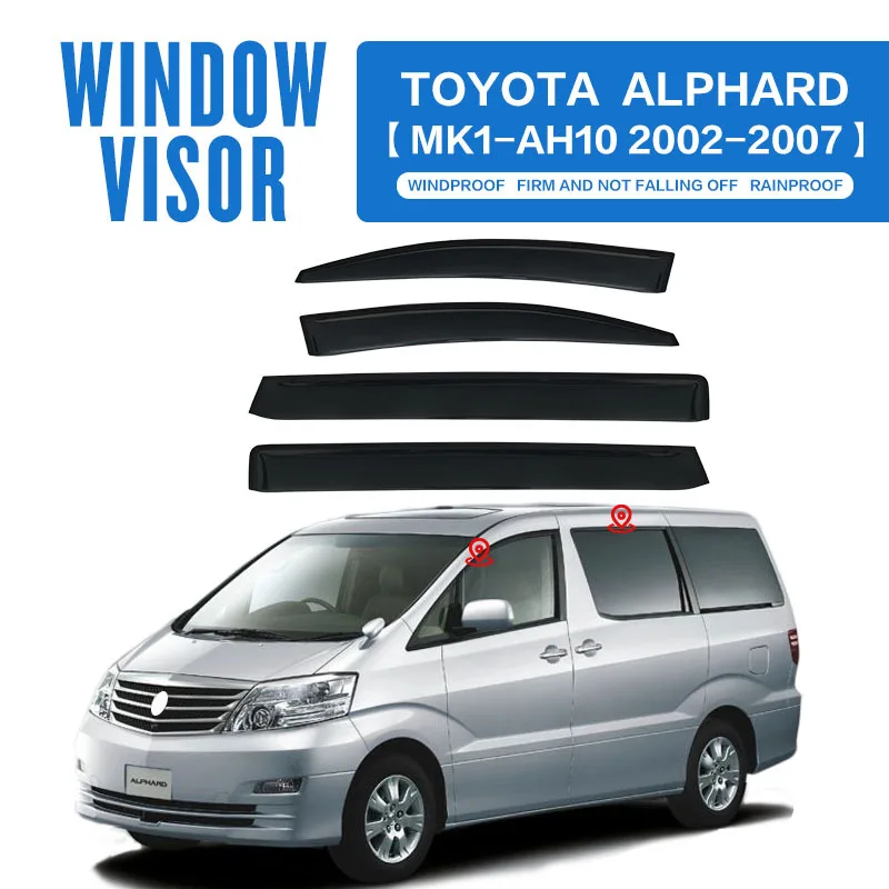 For TOYOTA ALPHARD Class Window visor Weather Shield Side Window Deflector Car windshield weather shield Car accessories